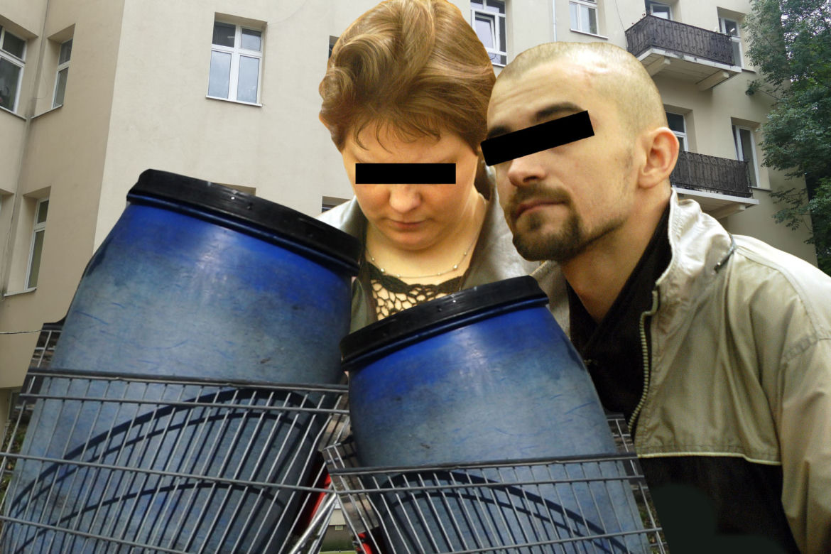 Łódź. Ciała cieci w beczkach. Maluchy pomordowane przez rodziców