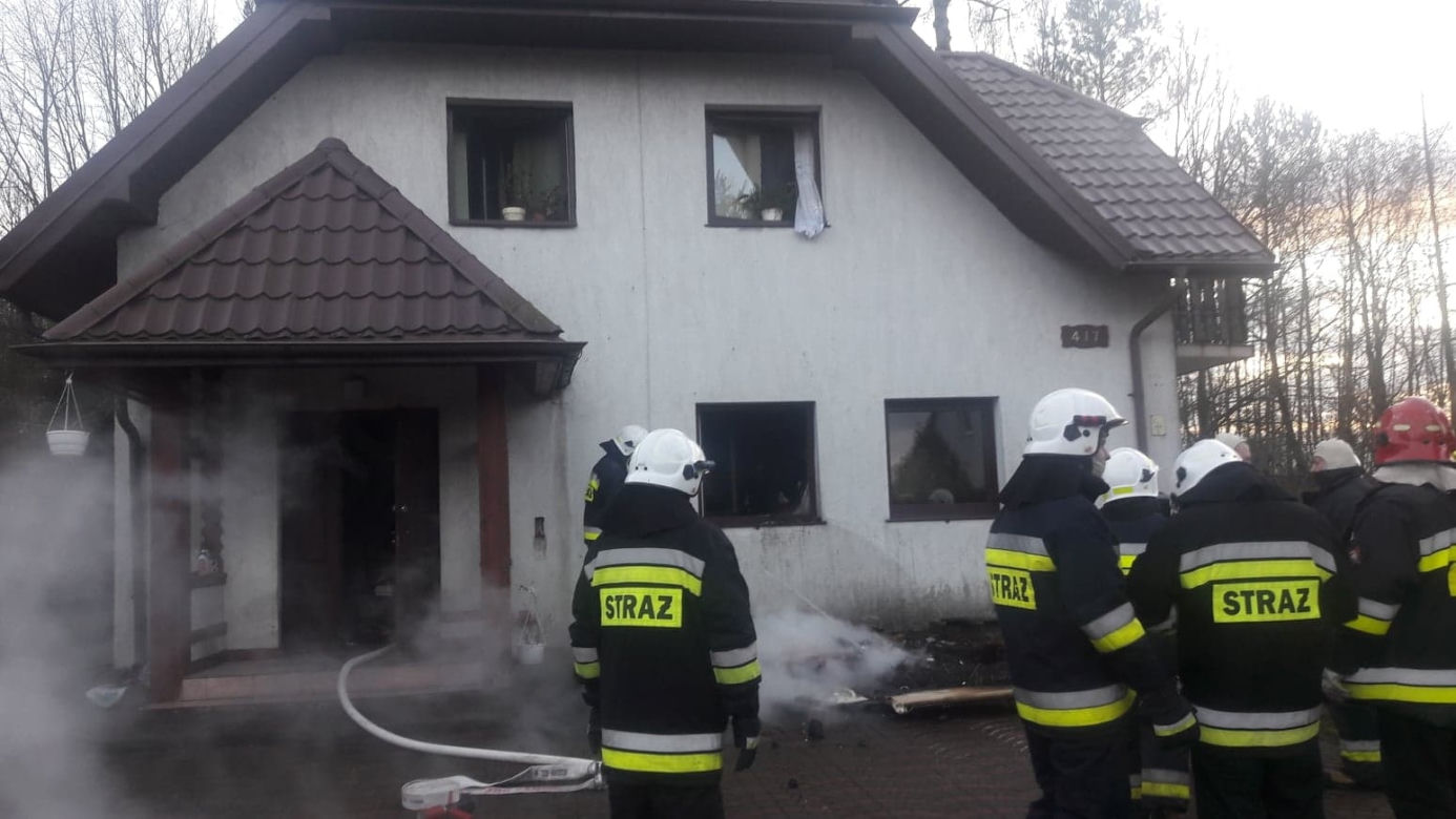 Uratowali koty z pożaru
