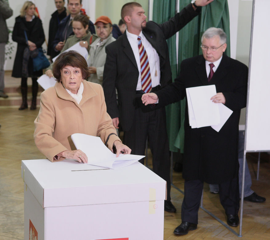 Jarosław Kaczyński z mamą, Jadwigą