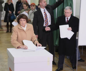 Jarosław Kaczyński z mamą, Jadwigą