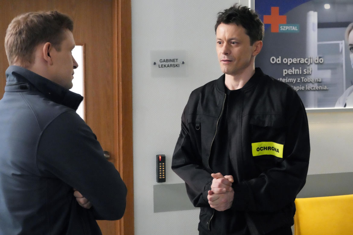 Barwy szczęścia, odcinek 3344. Hubert (Marek Molak), Daniel (Marcin Bikowski)