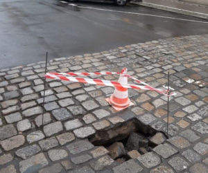 Ogromna DZIURA w centrum Poznania! 