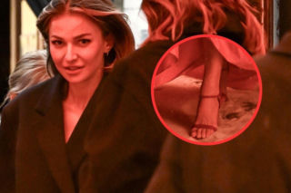 Anna Lewandowska na mrozie z bosymi stópkami przyłapana przez paparazzi. Mamy zdjęcia z bliska. Niebywała lekkomyślność!