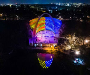 Spektakularna iluminacja Teatru Letniego w Szczecinie