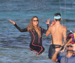 Mariah Carey i Bryan Tanaka na plaży