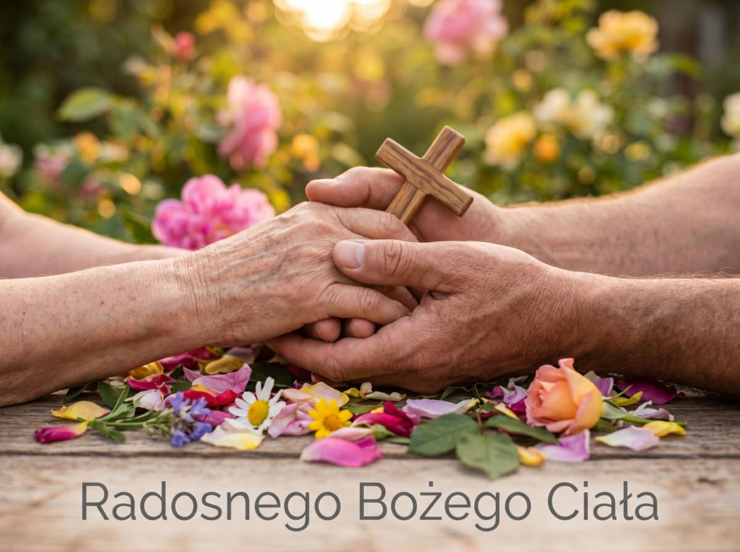 Kartka z życzeniami na Boże Ciało