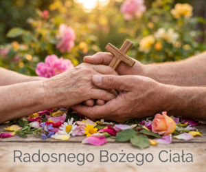Kartka z życzeniami na Boże Ciało