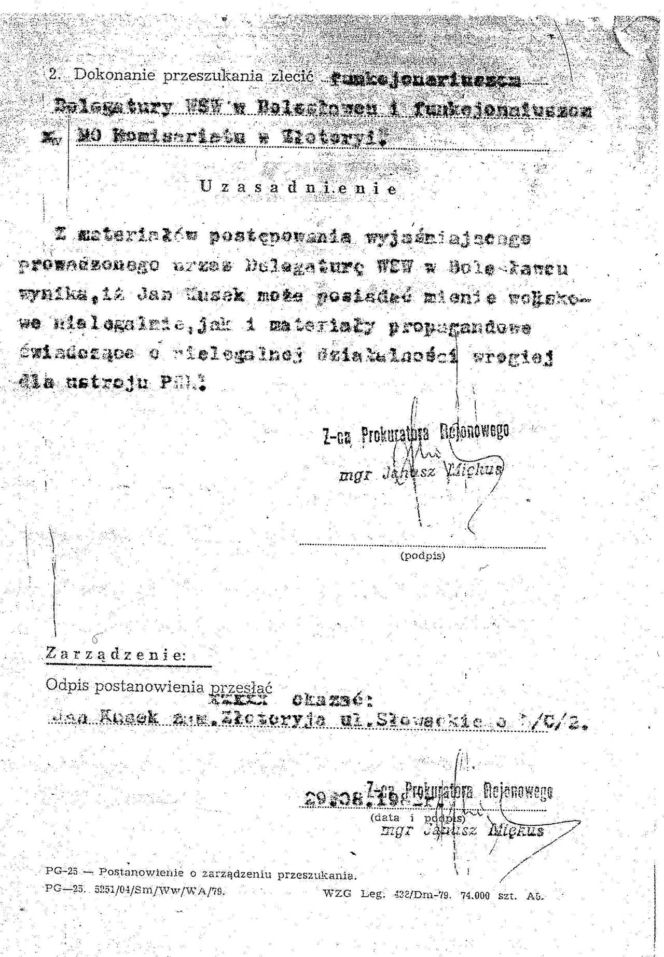 Zbuntowany sierżant Kusek