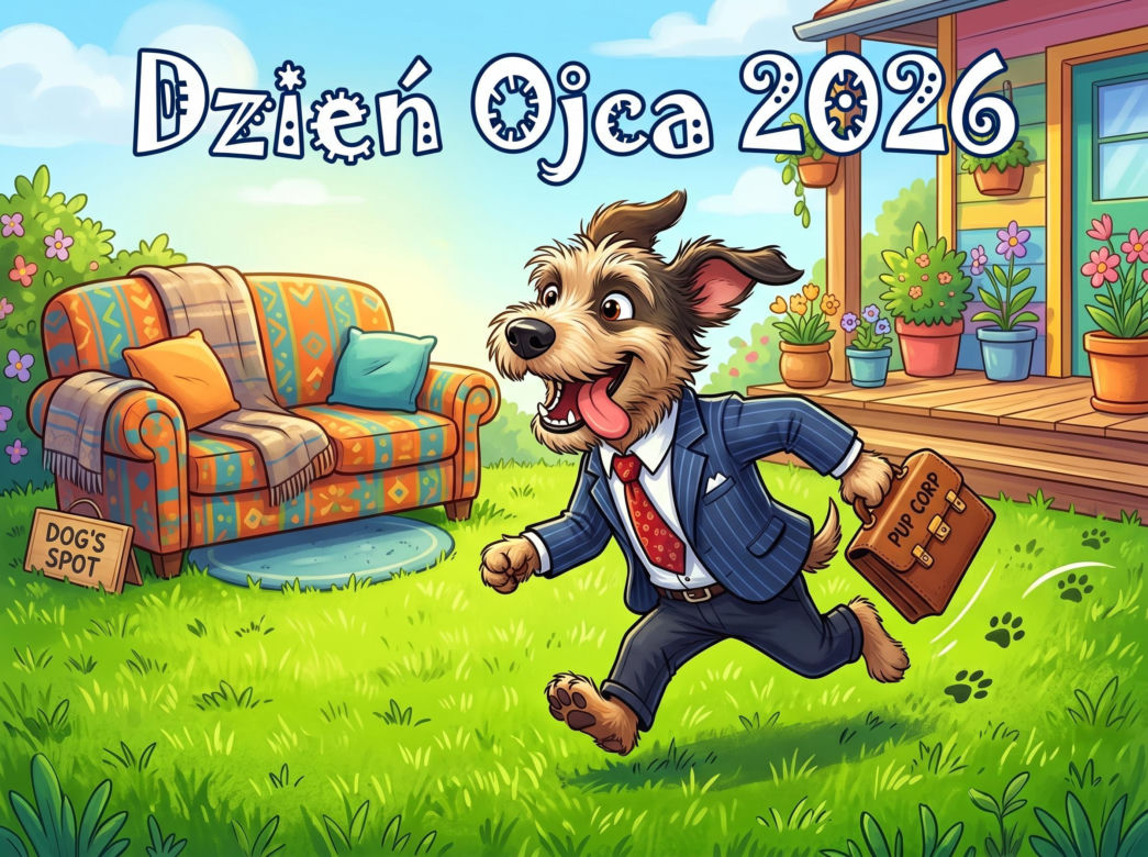 Śmieszna kartka elektroniczna na Dzień Ojca
