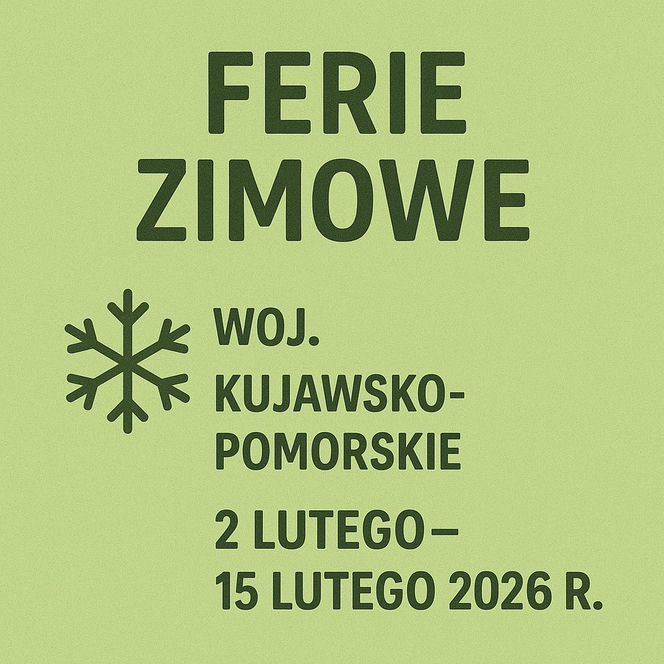 Ferie zimowe 2025/2026