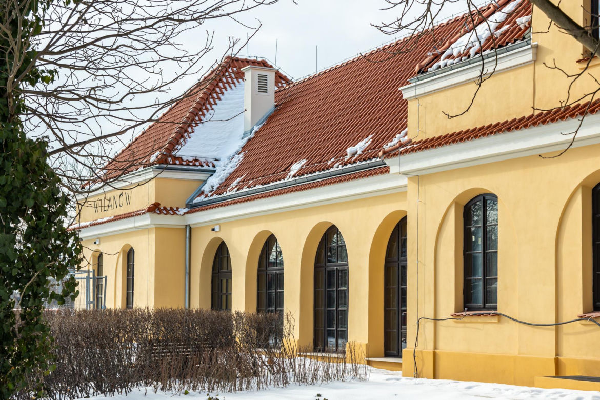 Dawny dworzec Warszawa Wilanów po remoncie