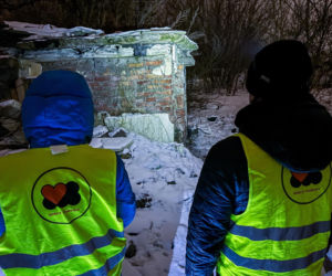 Streetworking przy -18 stopni Celsjusza. Artur i Dorota z organizacji Serca Torunia nie zamierzają się poddać
