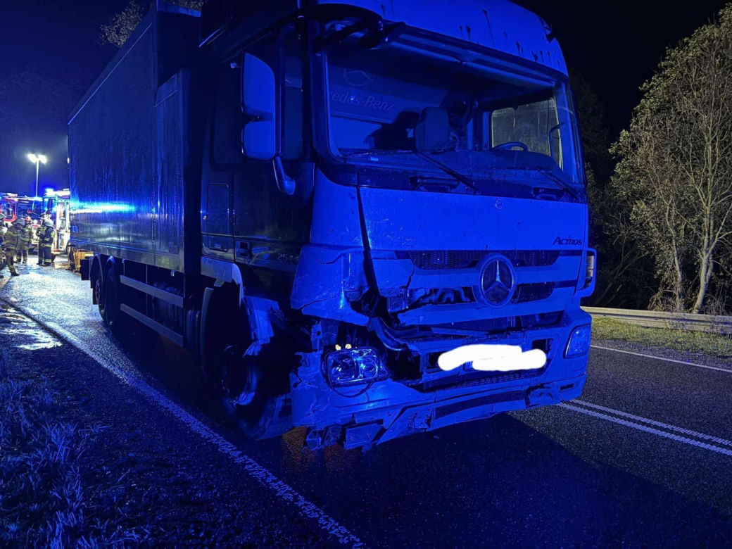 Wypadek na trasie Siedlce - Łuków, kierowca ranny