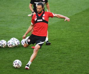 Pierwszy trening reprezentacji Polski na stadionie w Gdańsku