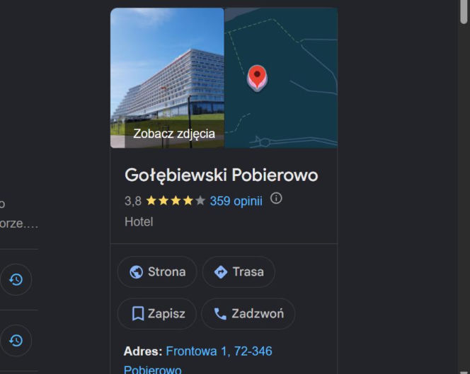 Opinie hotelu Gołębiewski Pobierowo 11.06.2026 r.