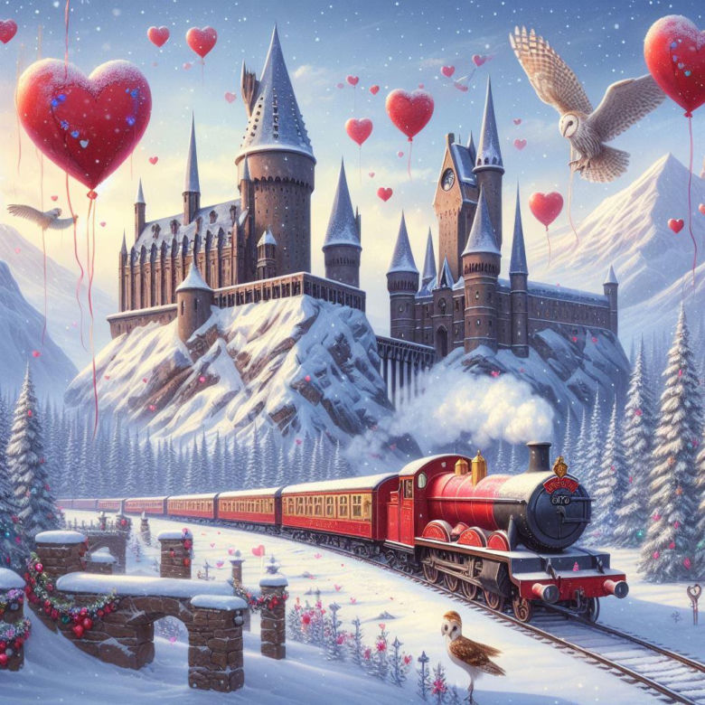 Harry Potter. Walentynki w Hogwarcie. Tak wyglądał zamek w święto zakochanych! [GALERIA]