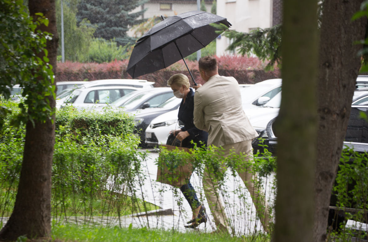 Agata Duda na zakupach w Biedronce