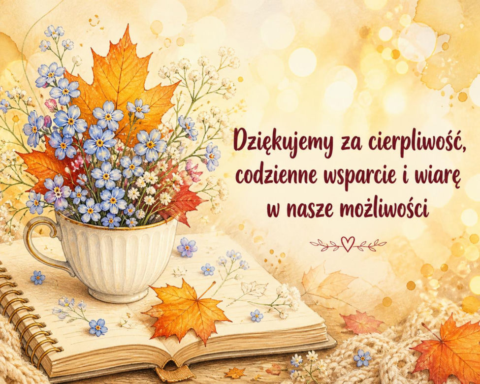 Kartka z życzeniami na Dzień Nauczyciela
