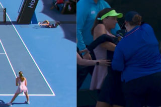 Dramatyczne sceny w Australian Open. Zawodniczka nagle ruszyła na pomoc! [WIDEO]