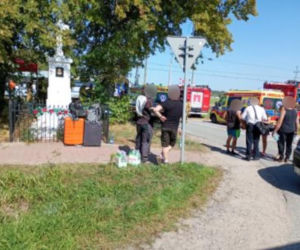 Wypadek na przejeździe kolejowym w Sokolnikach Suchych