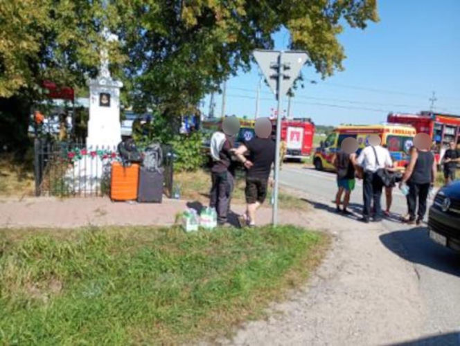 Wypadek na przejeździe kolejowym w Sokolnikach Suchych