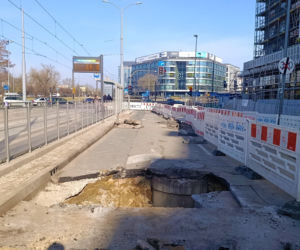 Zapadlisko na al. Powstańców Wlkp.