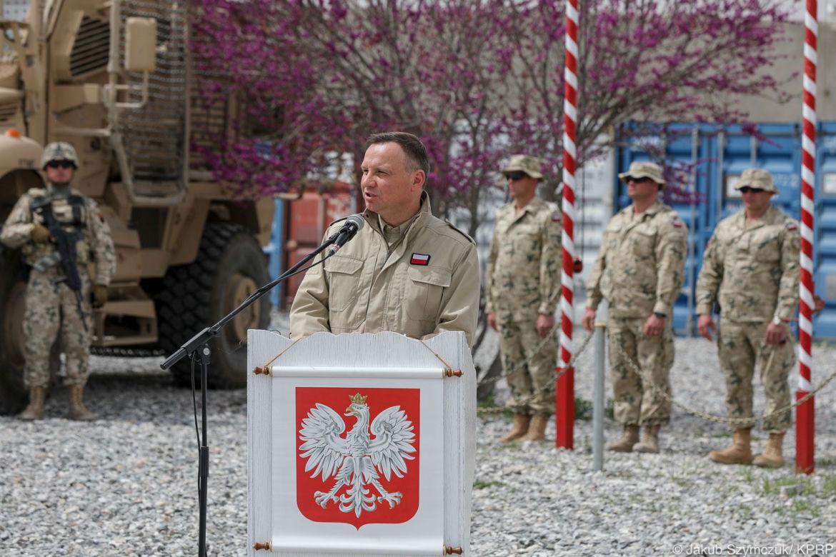 Prezydent Duda z wielkanocną wizytą u żołnierzy w Afganistanie [ZDJĘCIA]