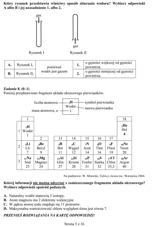 EGZAMIN GIMNAZJALNY 2014 PRZYRODA, BIOLOGIA, GEOGRAFIA: ARKUSZE OFICJALNE Z CKE + ODPOWIEDZI