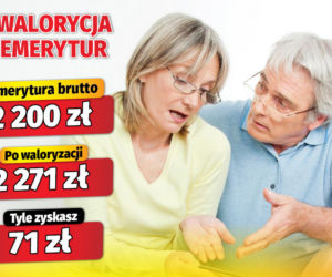 Waloryzacja emerytur 3,22 proc.
