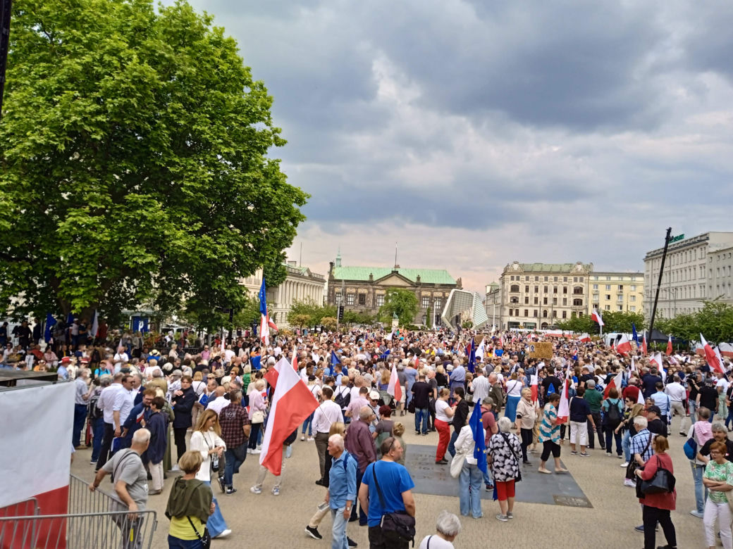 Wiec Donalda Tuska w Poznaniu