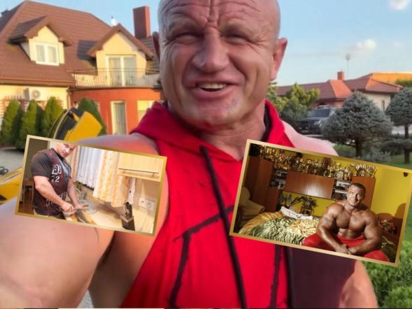 Tak mieszka Mariusz Pudzianowski. Ogromny dom i piękny ogród robią niesamowite wrażenie [ZDJĘCIA]