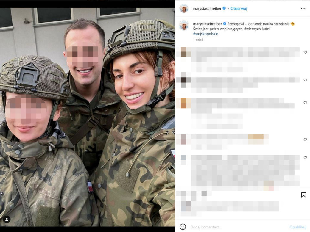 Marianna Schreiber w wojsku