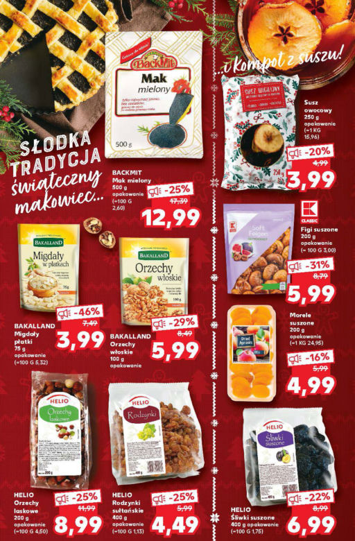 Święta nie obejdą się bez bakalii, korzystajmy z rabatu i kupmy teraz