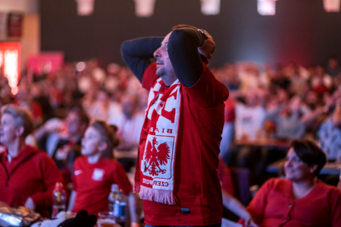Polska - Arabia Saudyjska w strefie kibica na Stadionie Śląskim