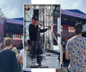 Skolim na scenie u Nawrockiego. Ale wszyscy patrzyli na jego nogę. Oto, co zaśpiewał! 