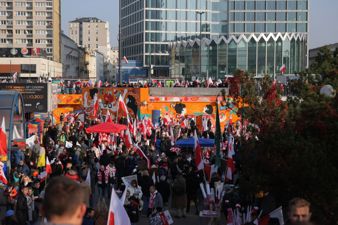 Marsz Niepodległości 2021 w Warszawie 