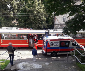Zderzenie dwóch tramwajów w Mysłowicach. Co najmniej dwie osoby zostały ranne