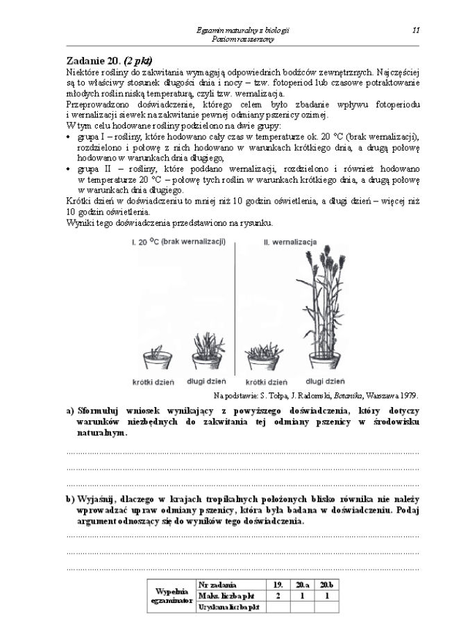 Arkusz biologia rozszerzony matura 2014