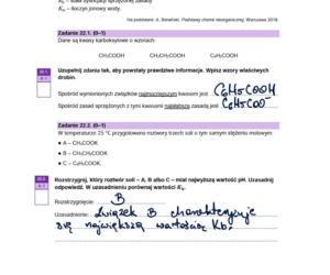 Matura próbna CKE 2026 - chemia. Poprawne odpowiedzi