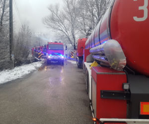 Groźny pożar w Łękawicy koło Skrzyszowa