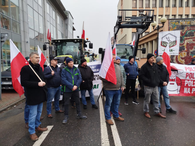Rolnicy z regionu Siedleckiego protestowali w Siedlcach