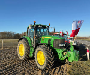 Protest rolników w Waleńczowie przeciwko umowie Mercosur
