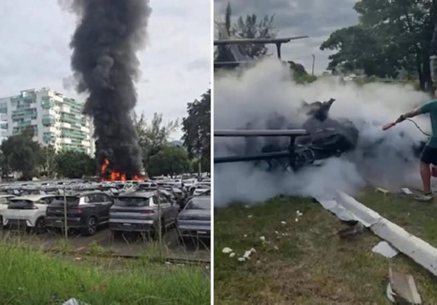 Zderzenie dwóch helikopterów, nie żyje sześć osób! Spadły na osiedle i parking!