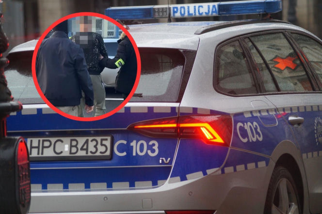 Ukrył nóż przy nadgarstku. Nagle zaatakował policjantów