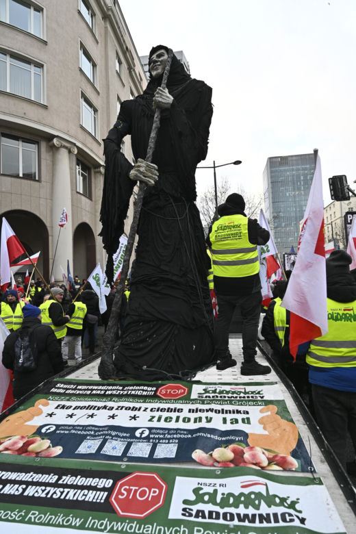 Protest rolników w Warszawie (3.01.2025)