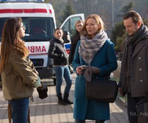 Na dobre i na złe odcinek 595. Wiktoria Consalida (Katarzyna Dąbrowska), Tomasz Rzepecki (Ireneusz Czop), Blanka (Pola Gonciarz)