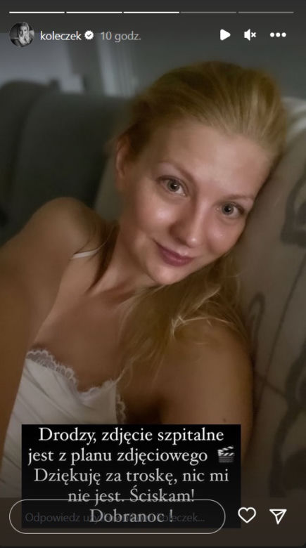 Katarzyna Kołeczek (Jagoda z "M jak miłość") w  domu