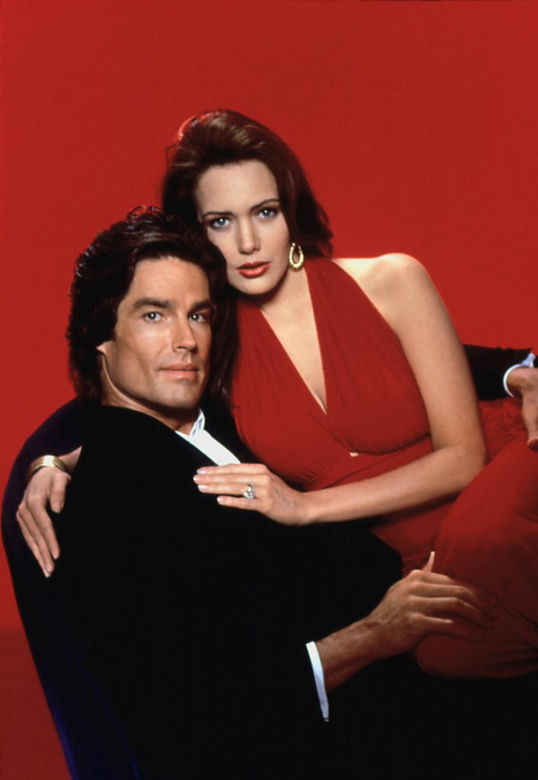 Ronn Moss i Hunter Tylo w serialu "Moda na sukces"
