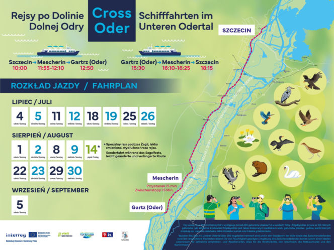Tramwaj wodny Szczecin - Gartz - Mescherin
