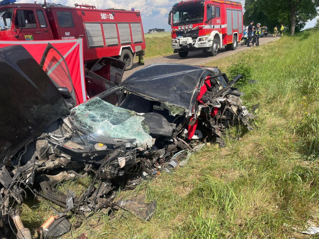 Tragiczny wypadek pod Nidzicą. Nie żyje 18-letni chłopak [ZDJĘCIA]